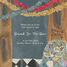 Twilight Toast - Housewarming Invitation by Tara Roma Gill