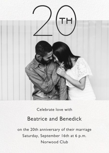 Wedded Decade Photo - Anniversary Invitation by Paperless Post