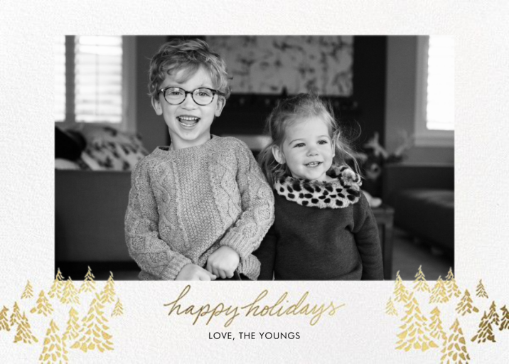 Happy Little Trees - Holiday Card by Linda and Harriett