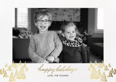 Happy Little Trees - Christmas Card by Linda and Harriett