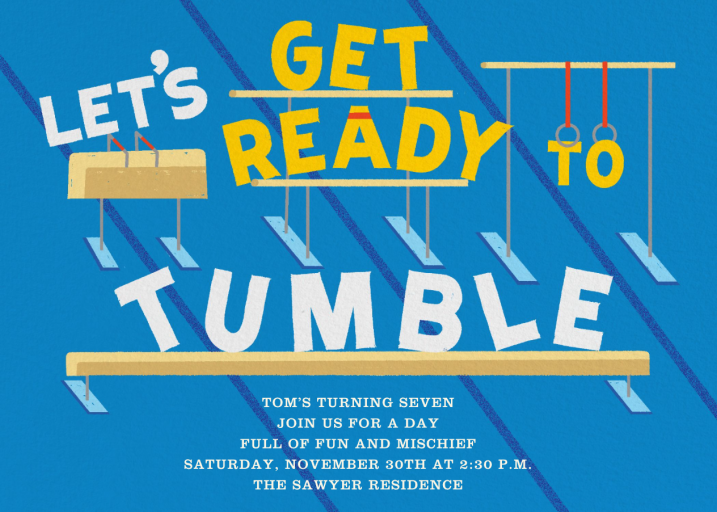 Let's Get Ready to Tumble by Paperless Post