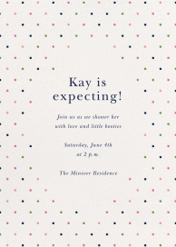 Sweet Stipple - Baby Shower Invitation by kate spade new york