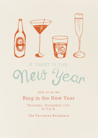 New Years Cocktails by Paperless Post