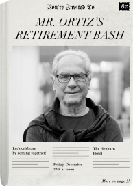 Cover Story - Retirement and Farewell Party Invitation by Paperless Post