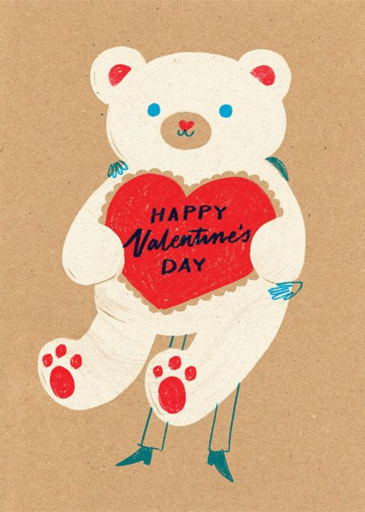 Big Bear Hunter - Valentine's Day Card by Paperless Post