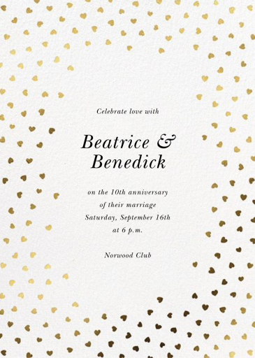 Hearts Of Mine - Anniversary Invitation by kate spade new york