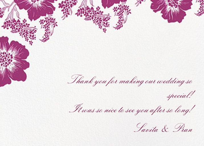 Falling Poppies II (Stationery) by Oscar de la Renta