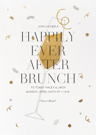 Cocktail Clink - Wedding Brunch Invitation by Paperless Post
