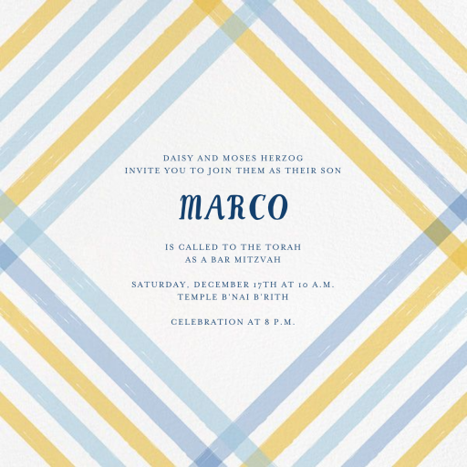 Endless Summer - Bar & Bat Mitzvah Invitation by Mr. Boddington's Studio