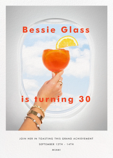 Window Seat - Invitation by Gray Malin