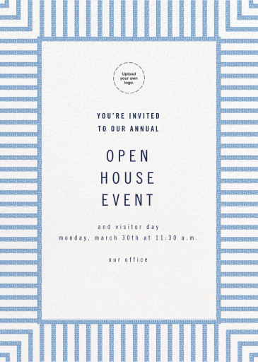 Seersucker Stripe - Business Event Invitation by kate spade new york