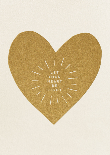 Heart Be Light - Christmas Card by The Indigo Bunting