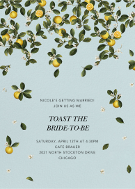 Citrus Primavera - Bridal Shower Invitation by Oscar de la Renta