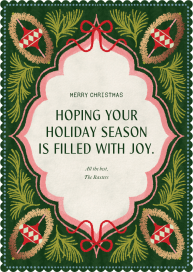 Fanciful Ornaments - Christmas Card by Paperless Post