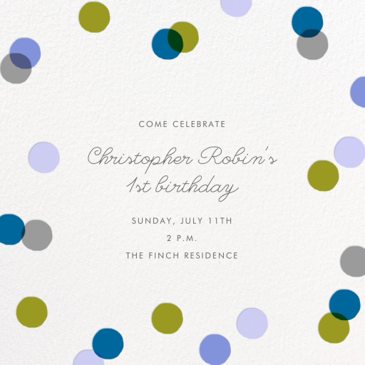 Carnaby - First Birthday Invitation by Paperless Post