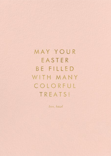Candy Easter Egg - Greeting Card by Rifle Paper Co. - Back