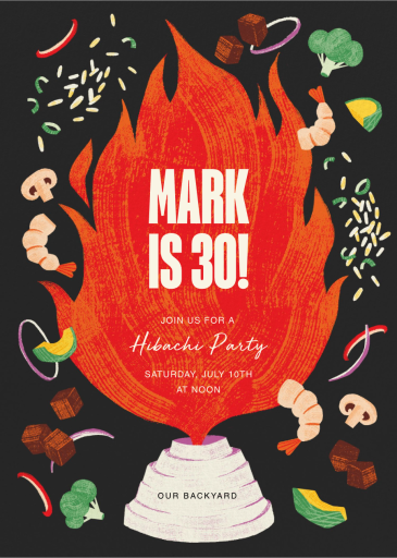 Hibachi - Invitation by Paperless Post