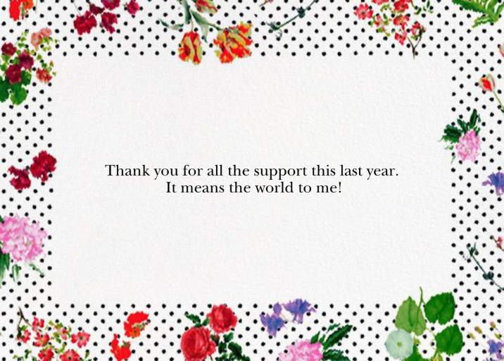 Botanical Dot - Thank You - Notecard by Oscar de la Renta