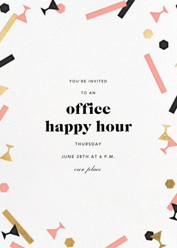 Confettitini - Happy Hour Invitation by Paperless Post