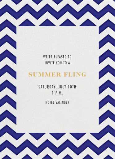 Chevrons - Tall - Corporate Reception Invitation by Paperless Post