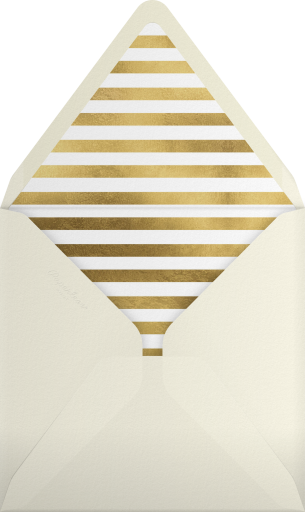 Gold Confetti Burst with Year Invitation Envelope