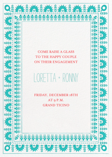 A Splendid Dutch Pot - Engagement Party Invitation by Mr. Boddington's Studio