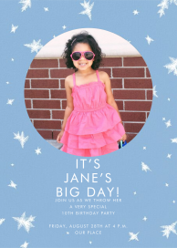 Snow Crystals Photo - Birthday Invitation by Paperless Post