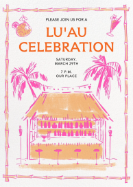 Tiki Bar - Luau Party Invitation by Paperless Post