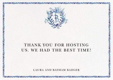 Orleans Family Crest Stationery by Happy Menocal