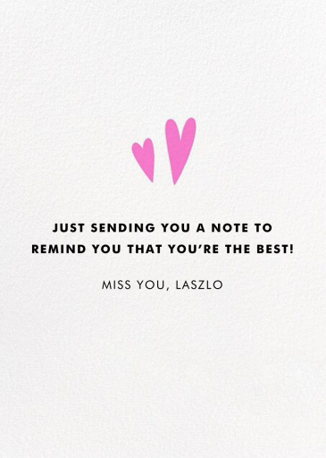Too Long - Greeting Card by Hello!Lucky - Back