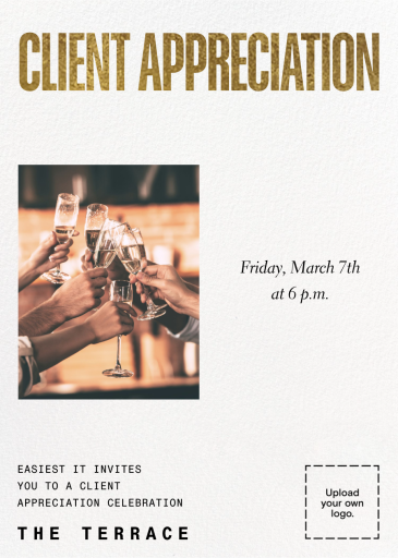 Photo and White Space (Customizable Template) - Appreciation Event Invitation by Paperless Post
