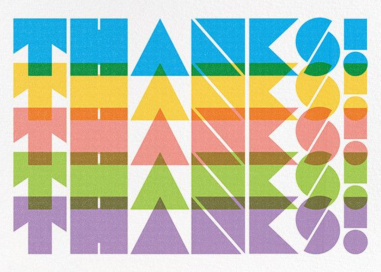 Spectrum of Gratitude - Thank You Card by Paperless Post