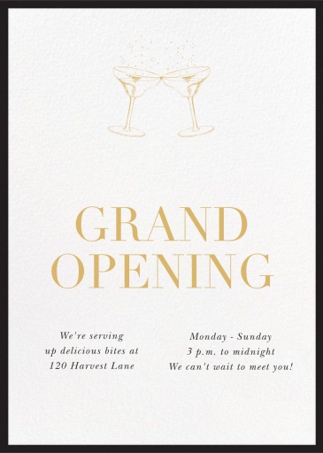 Contorno - Business Announcement by Paperless Post