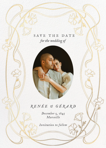 Blooming Garland - Save the Date by Paperless Post