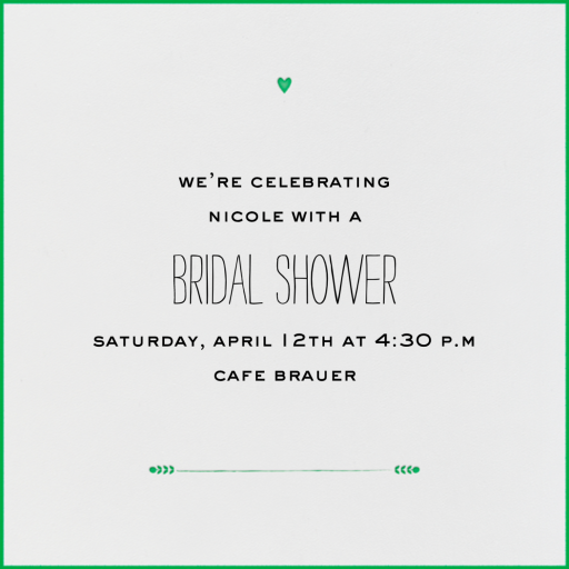 The Raleigh - Bridal Shower Invitation by Mr. Boddington's Studio