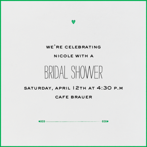 The Raleigh - Bridal Shower Invitation by mr-boddingtons-studio