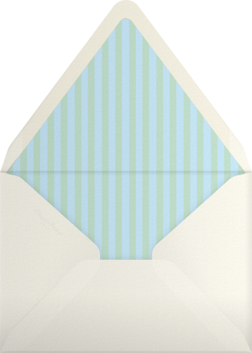 Watercolor Clouds Invitation Envelope
