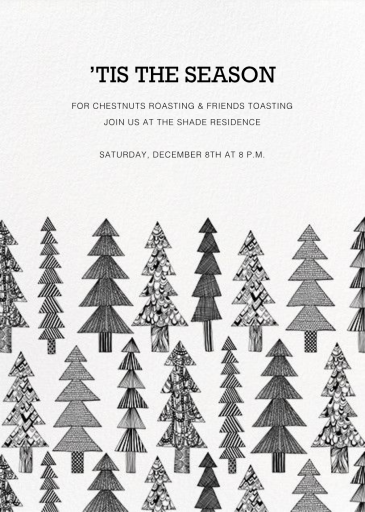 Kuusikossa - Holiday Party Invitation by Marimekko