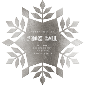 Snowflake Cutout by Paperless Post