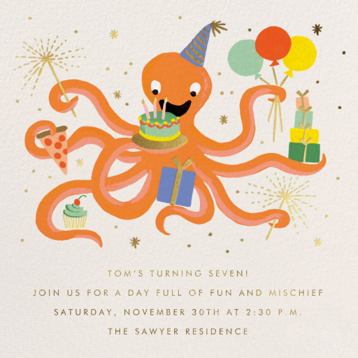 Octopus Birthday by Rifle Paper Co.