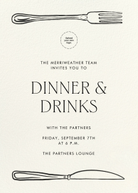 Table for Two - Business Dinner Invitation by Paperless Post