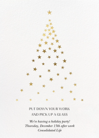 Starry Golden Tree by Paperless Post