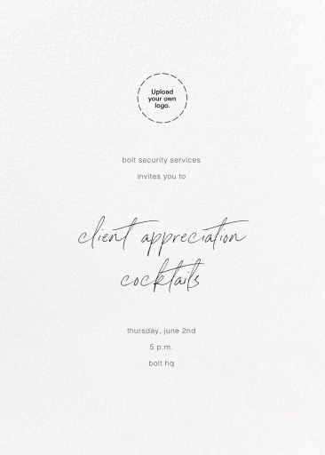 Full-Page Photo Tall (Double-Sided) - Cocktail Party Invitation by Paperless Post - Back