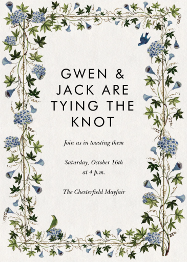 Tender Tendrils - Bridal Shower Invitation by Stephanie Fishwick