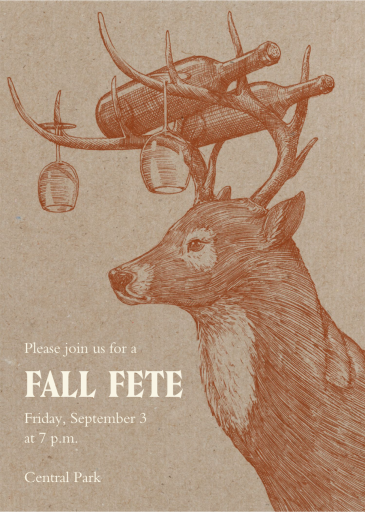 Buck and Wine by Paperless Post