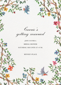 Birds on Bowers - Bridal Shower Invitation by Happy Menocal