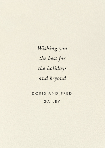 Festive Tree - Christmas Card by Rifle Paper Co. - Back