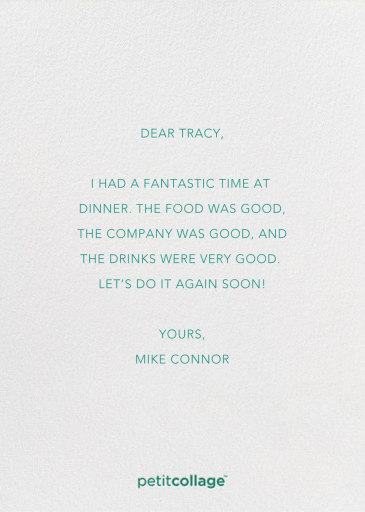 Blue Bird Pair - Thank You Card by Petit Collage - Back