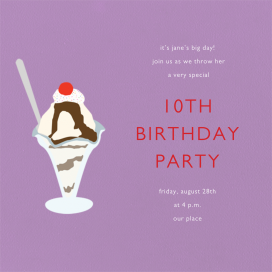 Ice Cream Sundae by Paperless Post