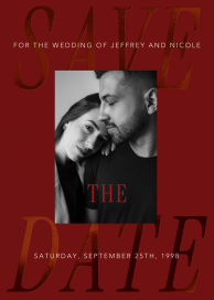 Embossed Editorial - Save the Date by Paperless Post